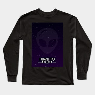 I Want to Believe Long Sleeve T-Shirt